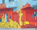 Arte callejero en las calles porteñas.
